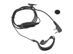 Fone De Ouvido Com Microfone Dual Ptt Para Rádio Baofeng Uv-82 Uv 82 Uv82l Uv-89