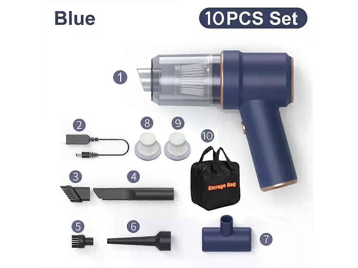 Aspirador De Pó Sem Fio Para Carro 80000pa 3 Em 1, 120 W, Soprador, Sem Fio, Para Uso Doméstico, Mini Aspirador De Pó Para Carro Aquaforge