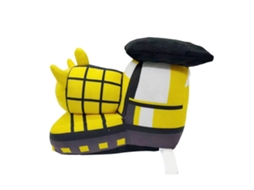 Mali boneca Pelúcia Trem Fofo Algodão Pp Suave Amigável para Crianças Branco Amarelo
