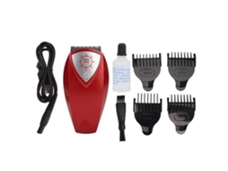 2026 cortadora de Cabelo Profissional Multifuncional para Homens, Cortador Elétrico de Barba, Máquina de Corte (vermelho)