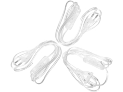Cabos De Alimentação Europeus Com Interruptor, 1,8 M, Pvc E Cobre, Pacote
