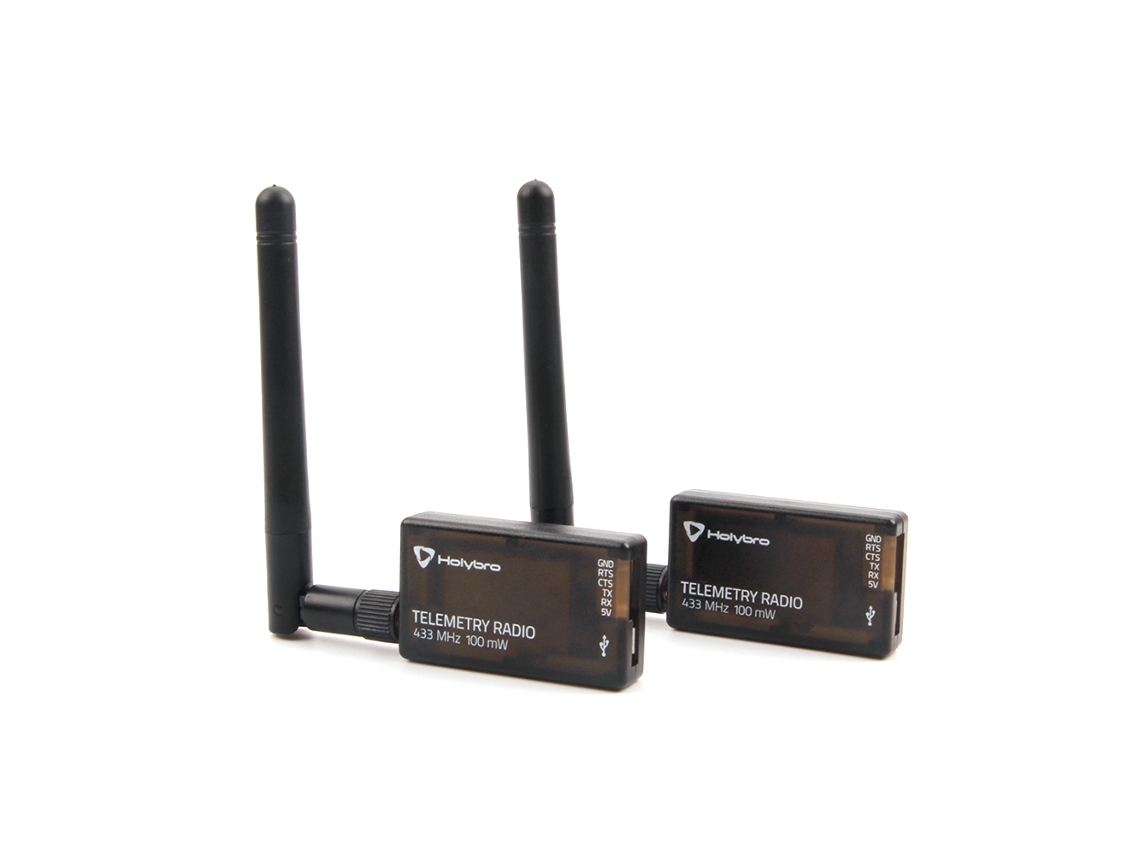 Rádio de Telemetria Holybro Sik V3 100mw 433mhz/915mhz Código Aberto Firmware Sik Plug and play Pixhawk Standard MDUG