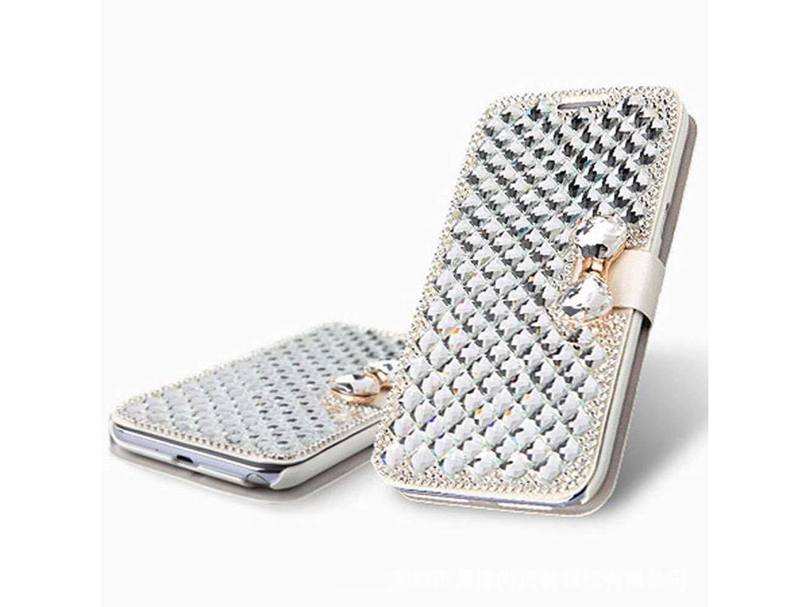 Capinha LAXISCREED Iphone Silk Flash Diamante Prateada