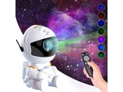 Projetor de Galáxias com Efeito Nebulosas, Projetor de Estrelas com Controle Remoto BRILVIBERA (branco)