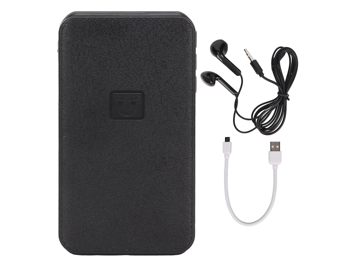 Gravador De Mp3 Ativado Por Voz Com 32 Gb De Armazenamento, Cancelamento De Ruído E Bateria Externa Na Cor Preta Olysi Shop