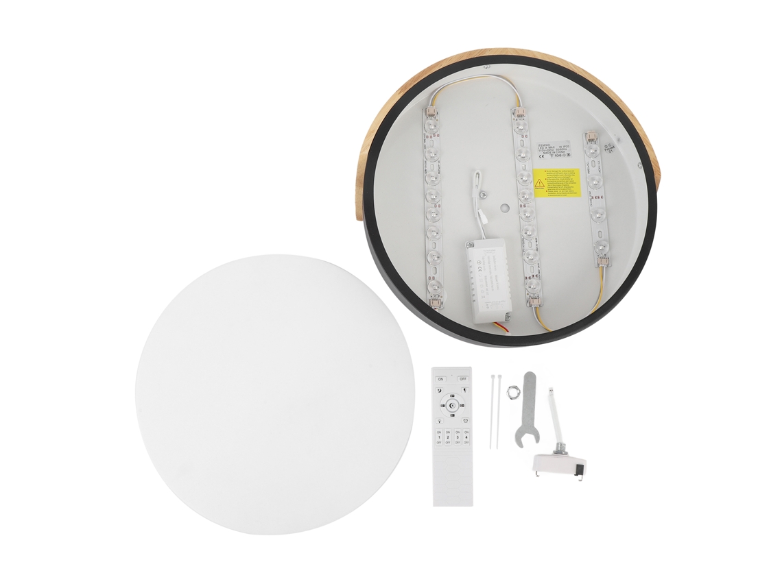Rebe-lâmpada De Teto Embutida Led Moderna Regulável Redonda Com Controle Remoto Para Quarto, Sala, Corredor