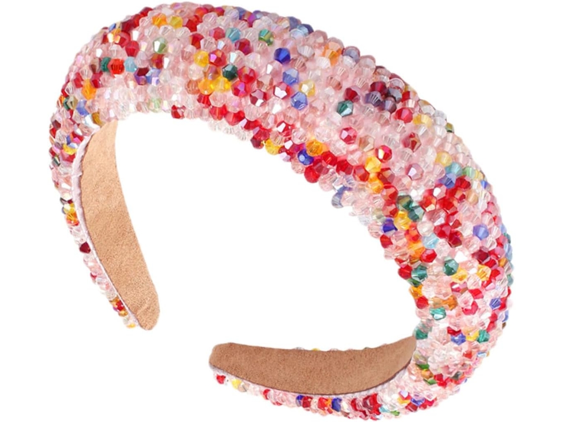 1 Peça De Tiara Elegante Para Cabelo, Acessório Para Casamento E Festa, Faixa De Cabeça Acolchoada Com Detalhes Delicados E