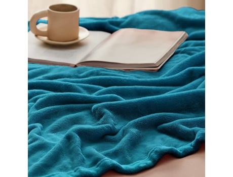 Manta Suave Azul Petròleo 120x150Cm-BOD HOME