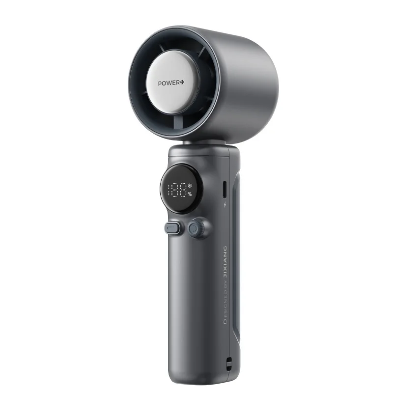 (026 Cinza) Ventilador De Pescoço Flexível E Dobrável, Com Três Velocidades Ajustáveis E Interface Usb.