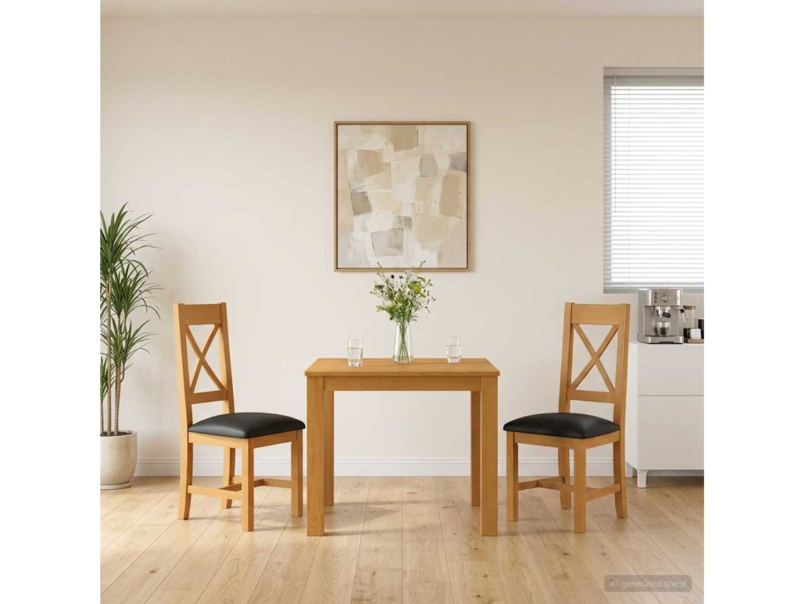 Vidaxl Conjunto De Sala De Jantar 3 Unid. Preto