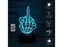 Luz Noturna Infantil, Faixa de Luz Visual 3d com Controle Remoto, 16 Mudanças de Cor. SIURN