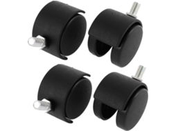 Iratórios Para Cadeira Doméstica Aexit, Diâmetro De, 10 Mm, (4 Unidades), Giratórios