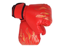 Yncm-luvas De Boxe Infantil Profissionais Pu Vermelhas Para Treino
