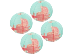 Lanternas De Papel Japonesas, 30 Cm De Diâmetro, Conjunto De 4 Peças, Lanternas Decorativas Para Pen Gokoco