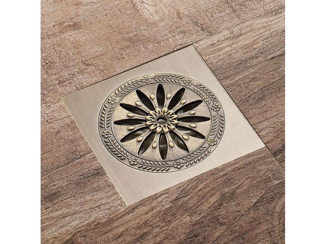 Dreno De Banheiro Em Aço Inoxidável 304, Dreno Quadrado Anti-odor 10x10cm Com Grade E Filtro De Cabelo, Acessórios De Banheiro