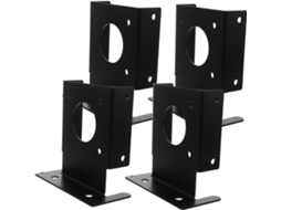 Yardenfun Conjunto De 4-bases Fixação Em Aço Inoxidável Resistentes Às Intempéries Para Instalação Pátios, Pérgolas E