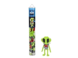 Kit de Construção Plus Plus Alien Tube 100 Peças 3 Anos Feito na Dinamarca