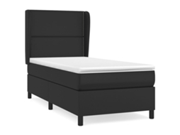 Box Spring Bed, Box Spring Beds Vidaxl Preto Couro Artificial (90 X 200 Cm)