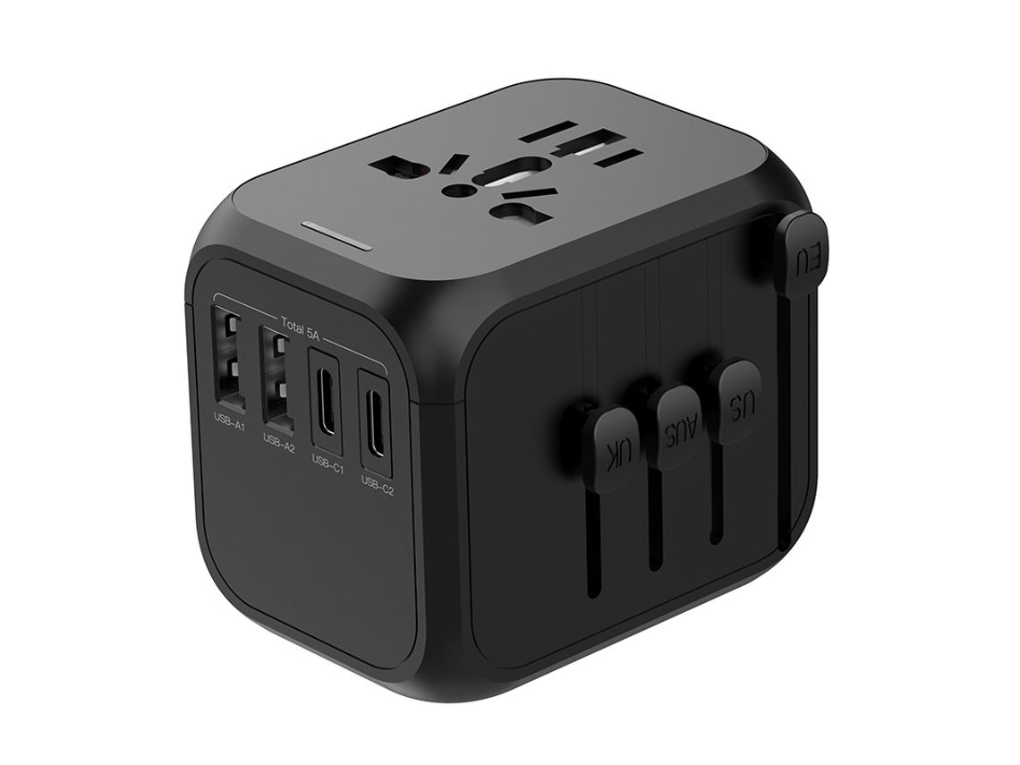 Adaptador Viagem Global com 2 Usb a 2 Usb C, Tomada Ac ZYBLSSBB