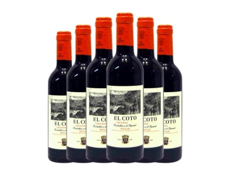 Vinho COTO DE RIOJA Tempranillo Rioja Crianza Meia Garrafa (0.37 L - 6 Unidades)