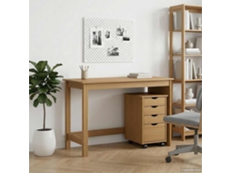 Vidaxl Conjunto De Mesa E Armário 2 Unid. Castanho Mel