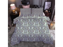 Capa de Edredom com Estampa Floral Criativa e em Microfibra Fronha 220x240cm, 220 X 240 Cm