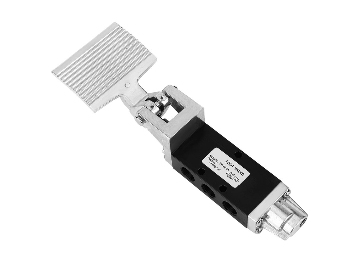 Válvula Pneumática Laxiscreed G3/8 Polegadas Com Controlo Por Pés, 2 Posições, 5 Vias De Atuação Momentânea
