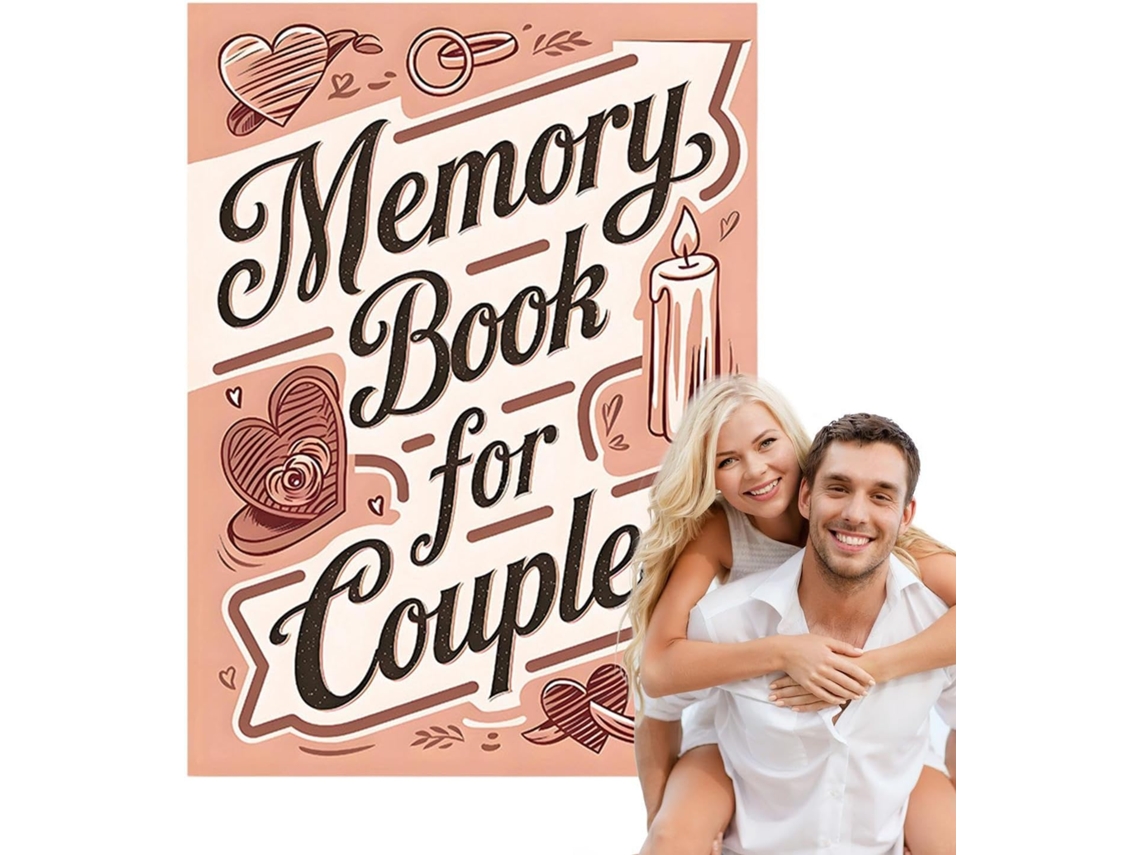 Álbum de Memórias para Casais, Fotos, 58 Páginas Aventura Scrapbooking Materiais um Dia Dos CHABERLU