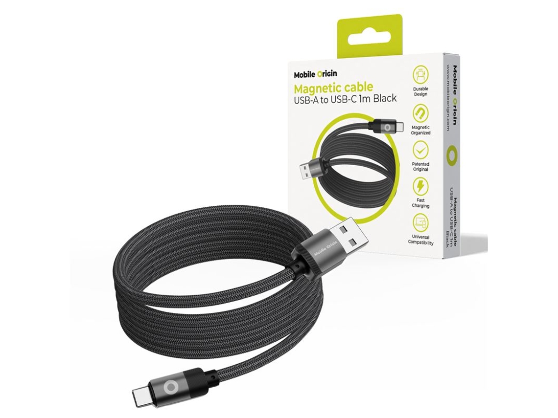 Cabo Magnético Usb a Usb c, 1 Metro, Original MOBILE ORIGIN | MOBILE ORIGIN