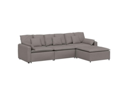 Modular Sofa, Modular Sofas Vidaxl Cinzento-acastanhado Tecido