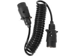 Cabo Elétrico Espiral para Reboque, Kit Extensão Fiação, Luzes Traseiras