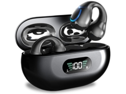 Fones Sem Fio Bluetooth 50h Reprodução, Bluetooth 5.3, Aumento de Graves 85%, IPX7, USB-C Preto JIAPEI