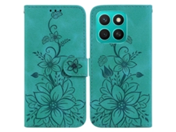 Capa De Couro Com Relevo Lily Para Honor X8c 4g