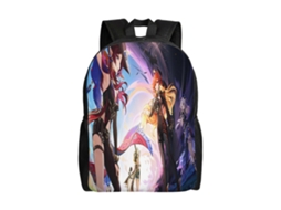 Mochila Estudantil F50 Genshin Impact, Durável E Leve, Com Alça De Ombro Impermeável E Respirável. Olysi Shop