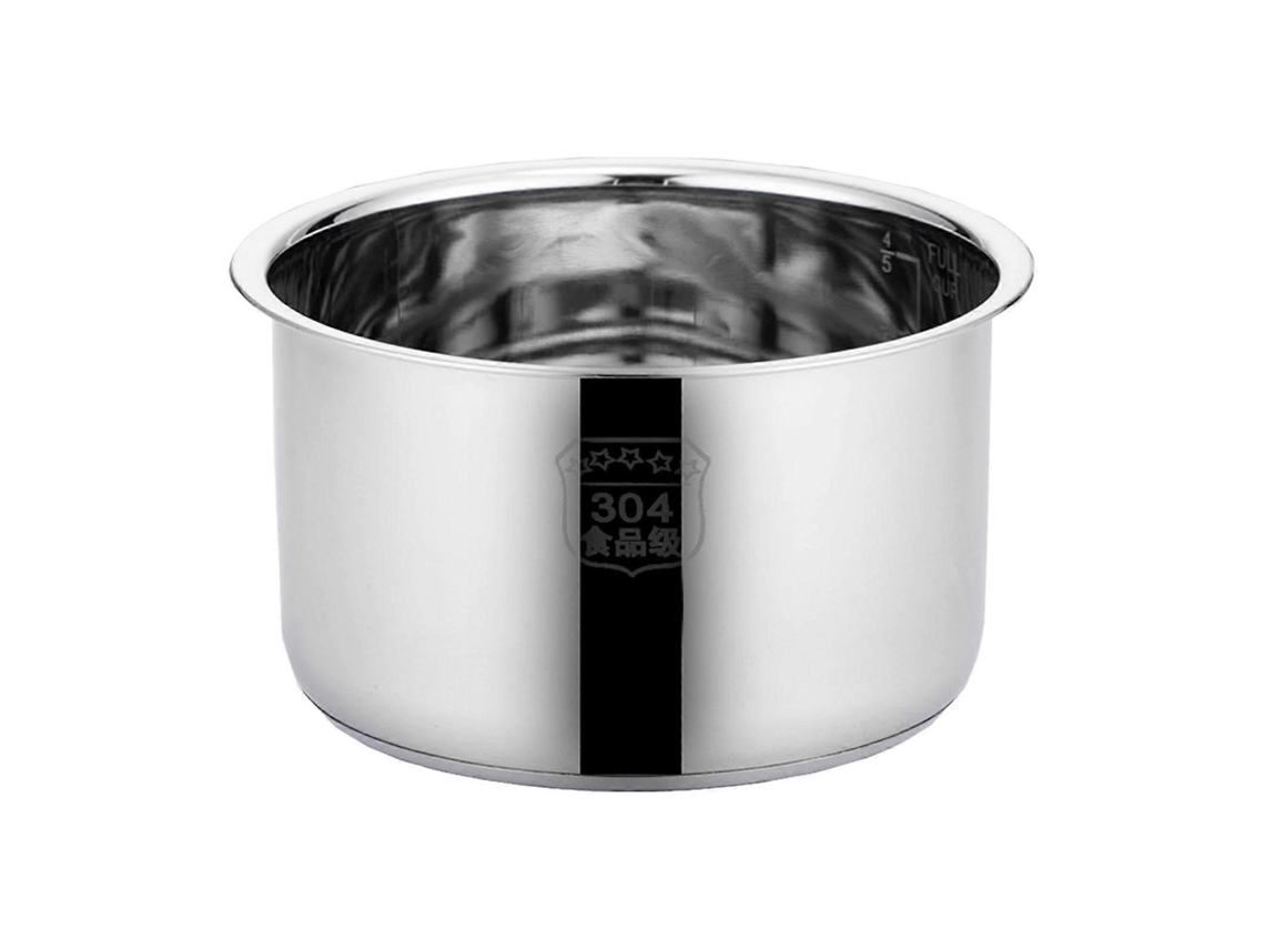 Panela Interna De Aço Inoxidável Para Panela De Arroz, 19,5 Cm, Fácil De Limpar, Antiaderente, Ideal Para Restaurantes.