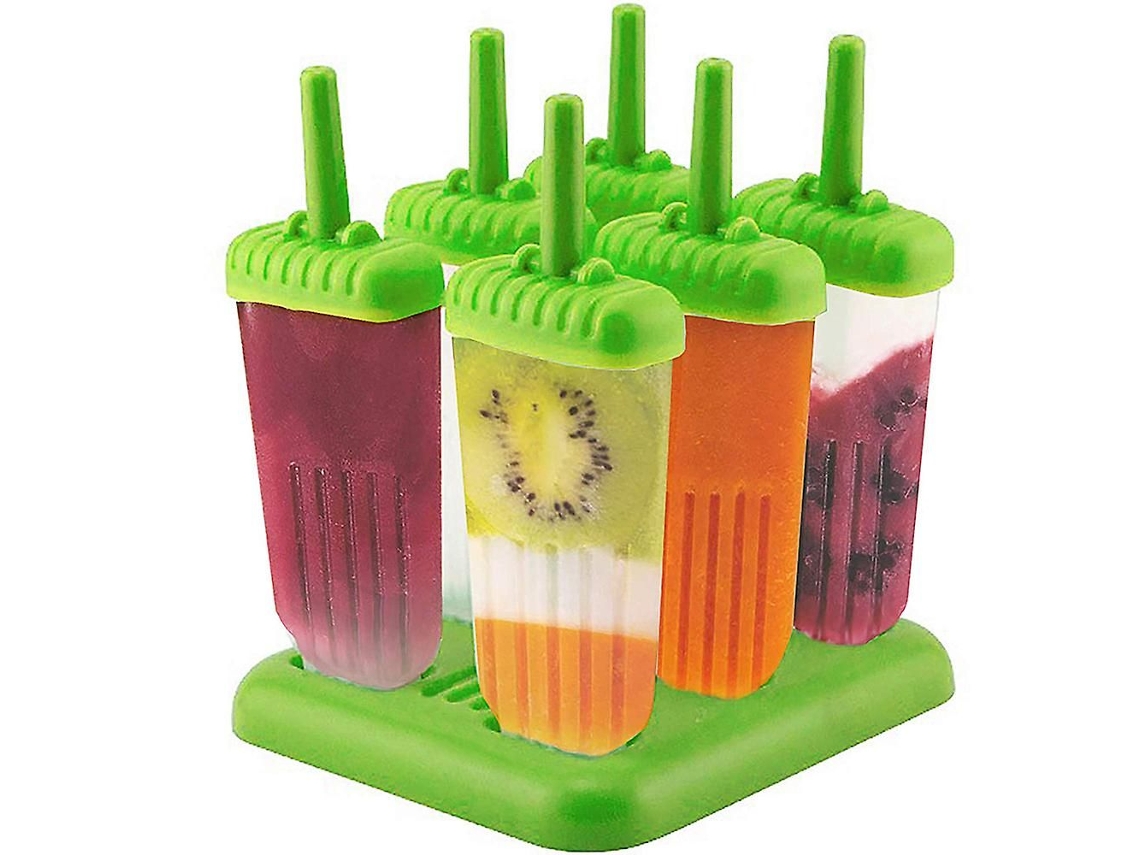 Conjunto De 6 Moldes Para Picolé (verde)