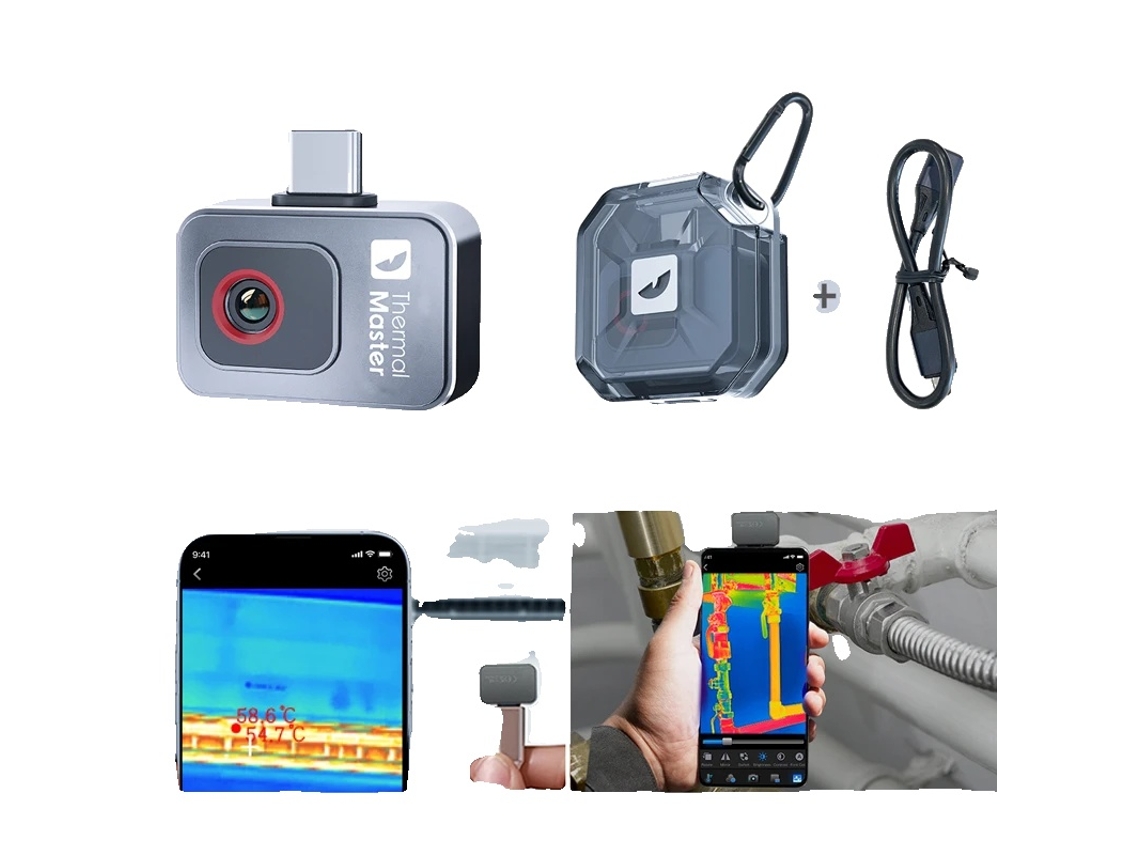 Câmera De Imagem Térmica, Estilo Portátil, Suporta Android 6.0 E Posteriores, Compatível Com App, P2android