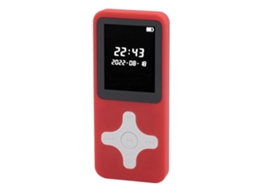 Reprodutor Mp3 Bluetooth 5.0 Tela Lcd 1.77in Portátil Hifi Com Rádio Fm Gravador 16gb Cartão De Memória Vermelho