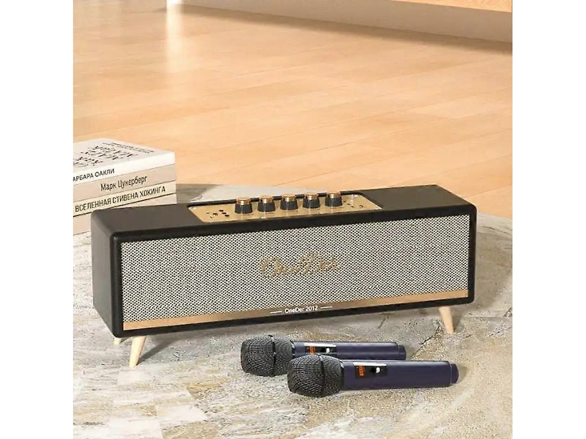 Oneder D8 Caixa De Som Bluetooth Sem Fio Retro Com Microfone Duplo