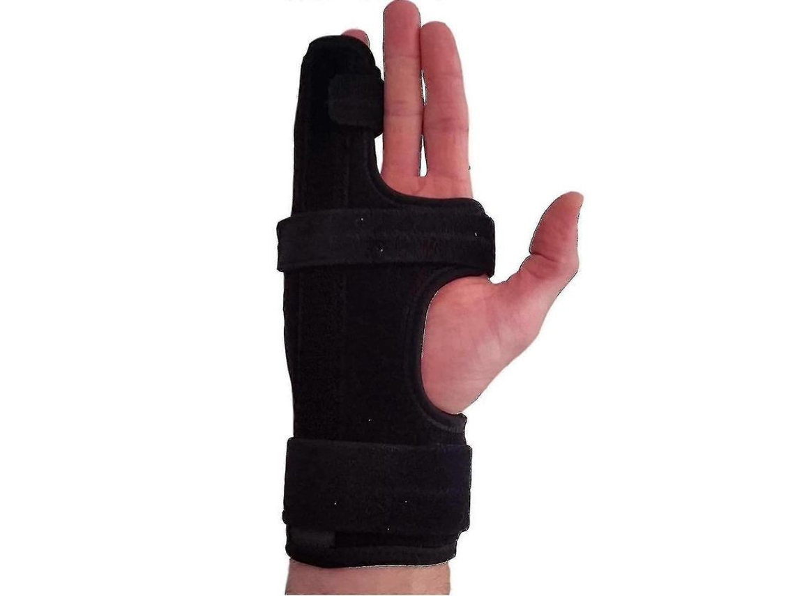 Splint para Dedos de Mão, Apoio Ulnar Gutter, Ajustável para Recuperação de Fraturas e Dores