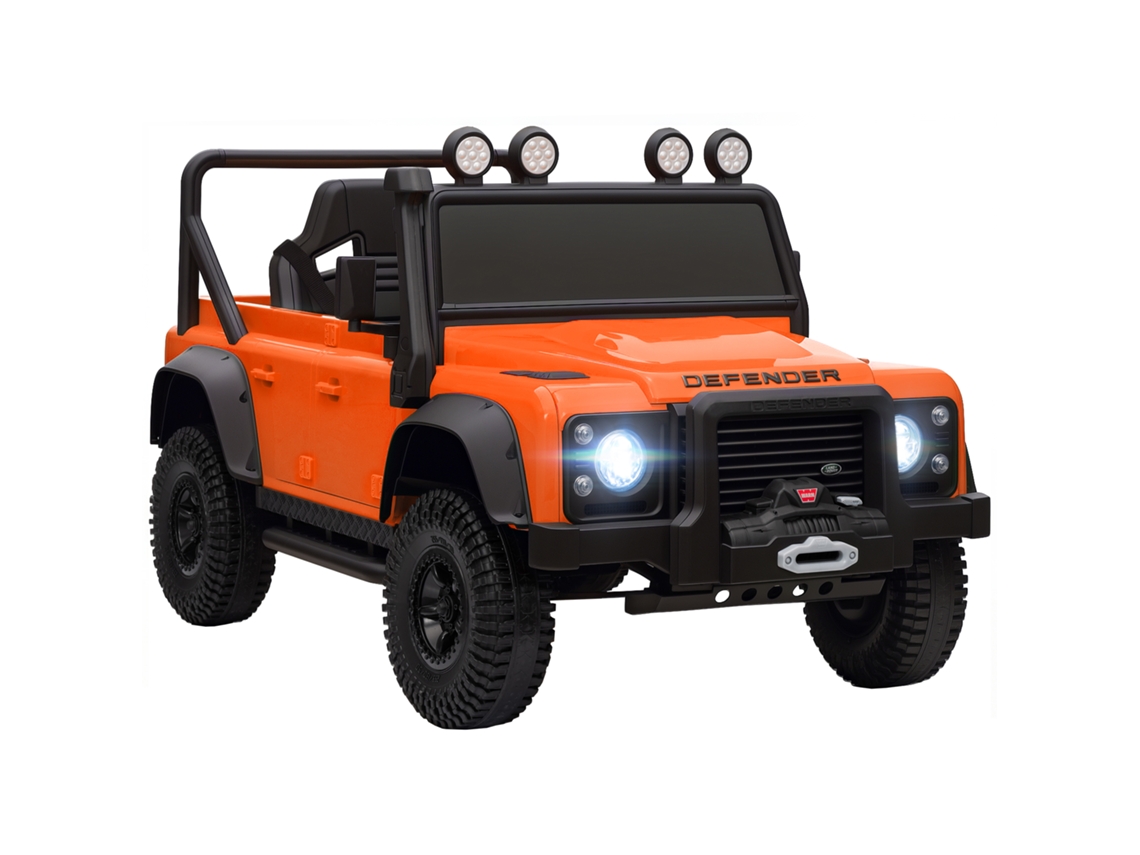 Carro Elétrico 12v, Controle, Música, Buzina, Led, Laranja