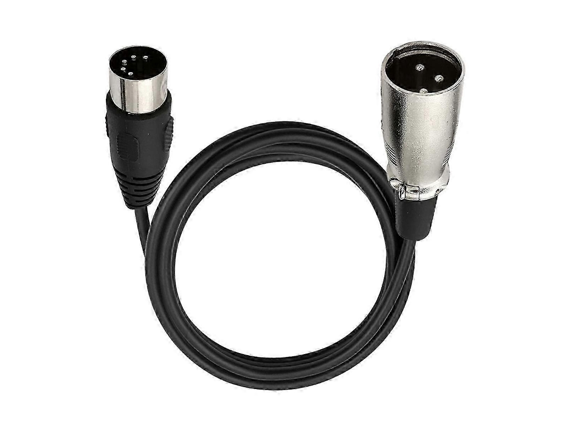 Cabo de áudio DIN de 5 pinos para XLR de 3 pinos para conectar instrumentos musicais ou cabos com MIDI ou XLR DIN de 5 pinos Ma S20241212119hk Slowmoose