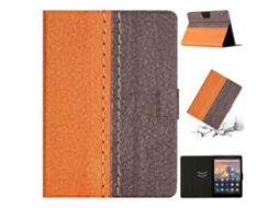 Capa Protetora Halinuia Para Amazon Kindle Fire Hd 8 2018/2017/2016 Estojo Inteligente De Couro Costurado