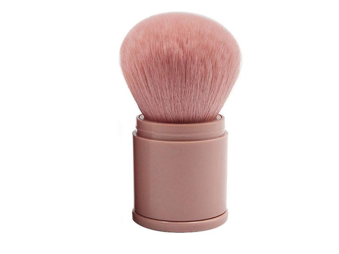 Pincel de Maquiagem Extensível Rosa Pincel de Contorno Portátil Ferramenta de Maquiagem