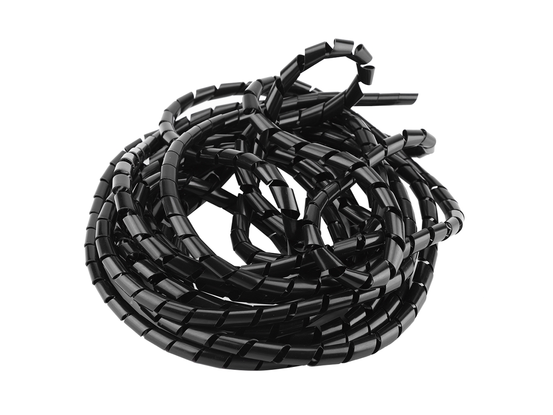 Protetor De Cabos Espiral, Organizador De Fios, Gerenciamento De Cabos Para Casa E Escritório, 10mm(preto)