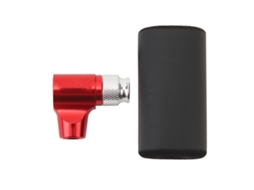 Inflador De Pneu De Bicicleta Co2 Com Mangueira Isolada Compatível Com Válvulas Presta E Americana Para Cartuchos 12g 16g 18g 25g Vermelho