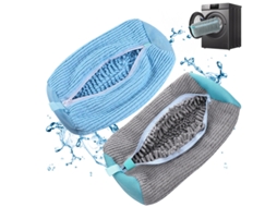 Conjunto de 3 Sacos de malha com zíper BRILVIBERA para sapatos