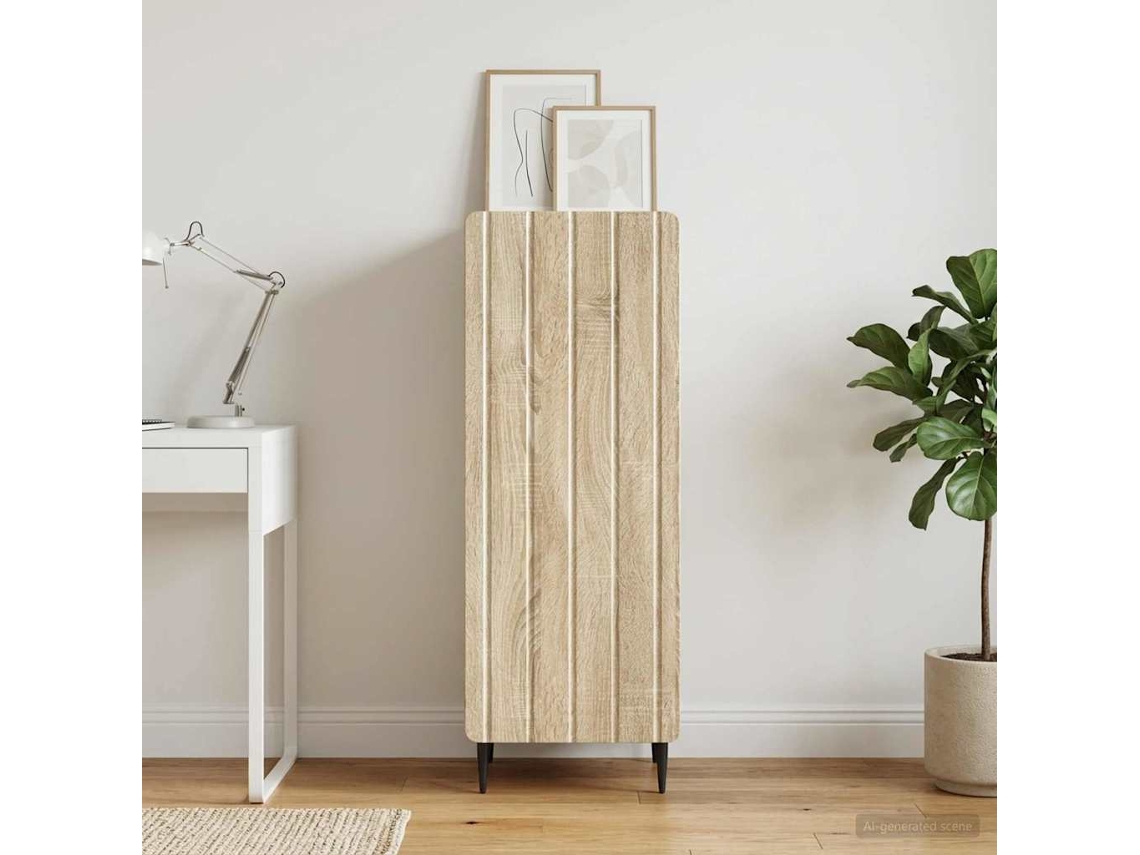 Vidaxl Buffet Carvalho Sonoma 34,5 X 33 X 92 Cm Derivados De Madeira