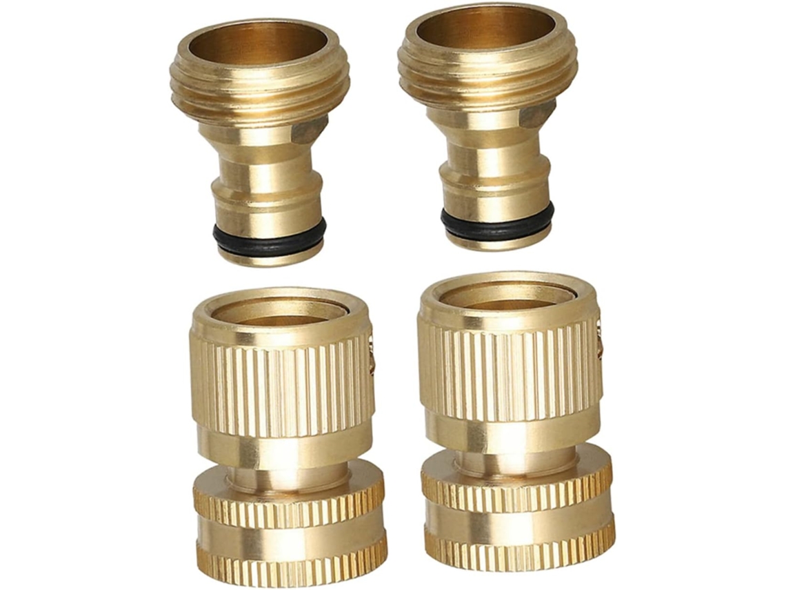 Kit Com 2 Conectores Rápidos Para Mangueira De Jardim