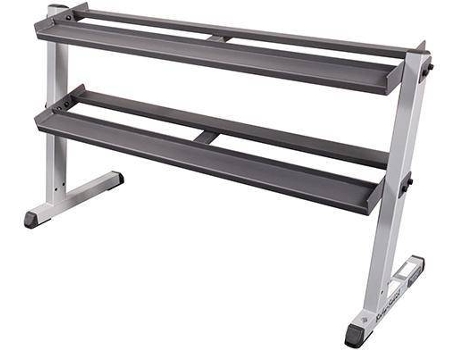 Suporte para Equipamentos de Musculação BODY-SOLID  2 Tier Pro Dumbbell Rack ( 157,5x58,4x81,2 cm)